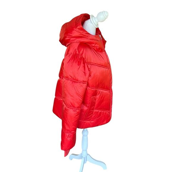 UGG Ronney Cropped Puffer Jacket Coat Womens Size Large Red - Picture 4 of 16